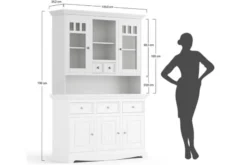Arrediorg Alzata per credenza shabby chic pino massello
