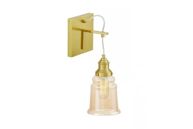 Arrediorg Applique a parete e vetro ambra MOLETTI W1