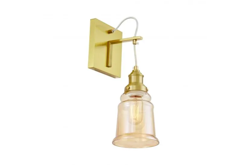 Arrediorg Applique a parete e vetro ambra MOLETTI W1