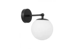 Arrediorg Applique a sfera snodabile nera FREDICA W1