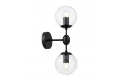 Arrediorg Applique bocce trasparenti nera ZODIAK W2