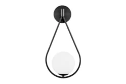 Arrediorg Applique design moderno nera Forneri D15