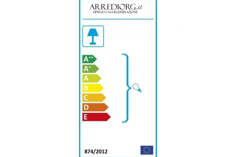 Arrediorg Applique lampada da parete di design MARSIADA W5 Oro caldo