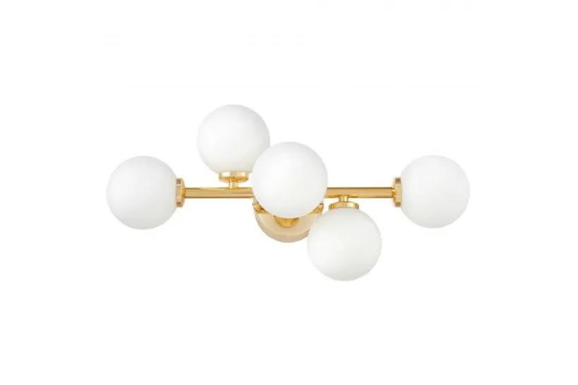 Arrediorg Applique lampada da parete di design MARSIADA W5 Oro caldo
