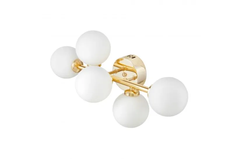 Arrediorg Applique lampada da parete di design MARSIADA W5 Oro caldo