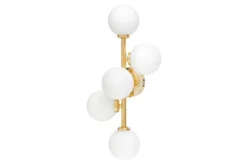 Arrediorg Applique lampada da parete di design MARSIADA W5 Oro caldo