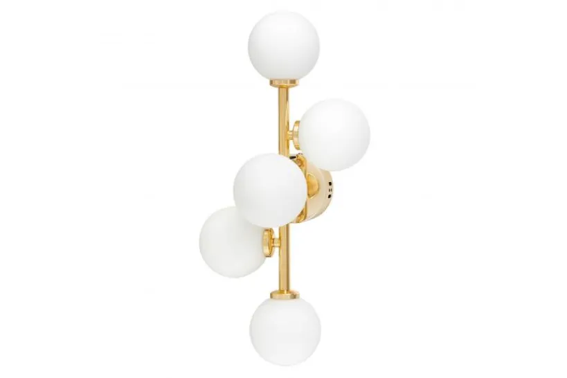 Arrediorg Applique lampada da parete di design MARSIADA W5 Oro caldo