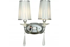 Arrediorg Applique lampada da parete FABIONE W2 Cromato