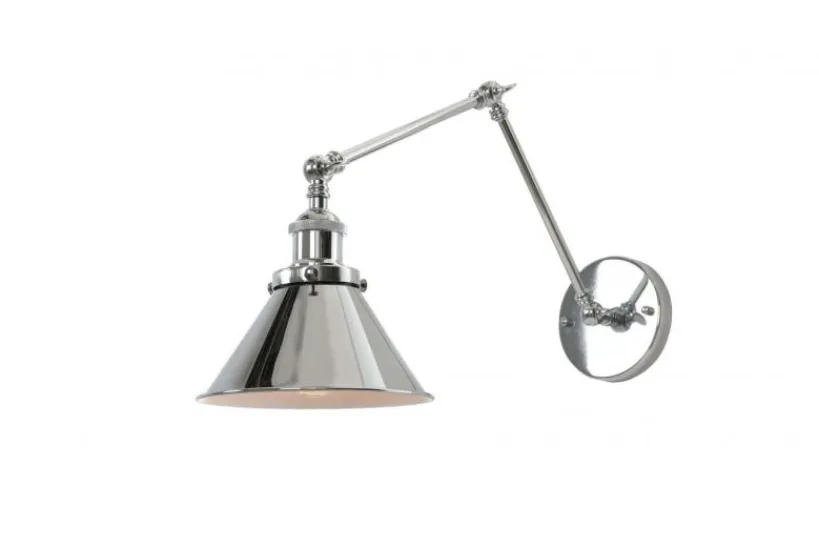 Arrediorg Applique lampada da parete GUBI W2 Cromato