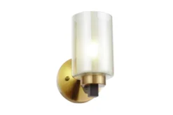 Arrediorg Applique lampada da parete in stile industriale vintage di metallo colore nero e VIGATTO W1