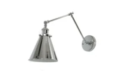 Arrediorg Applique lampada da parete RUBI W2 Cromato