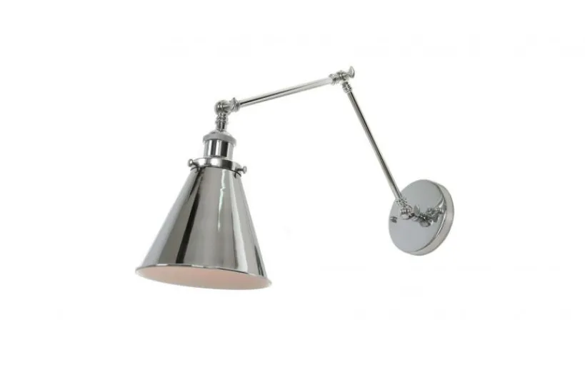 Arrediorg Applique lampada da parete RUBI W2 Cromato