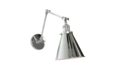 Arrediorg Applique lampada da parete RUBI W2 Cromato
