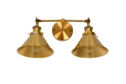 Arrediorg Applique lampada da parete stile Industriale vintage GUBI DUO