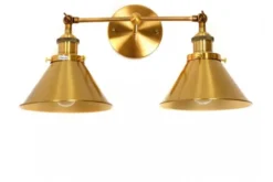 Arrediorg Applique lampada da parete stile Industriale vintage GUBI DUO