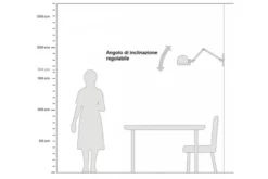 Arrediorg Applique lampada da parete Stile Industriale GLUM W2