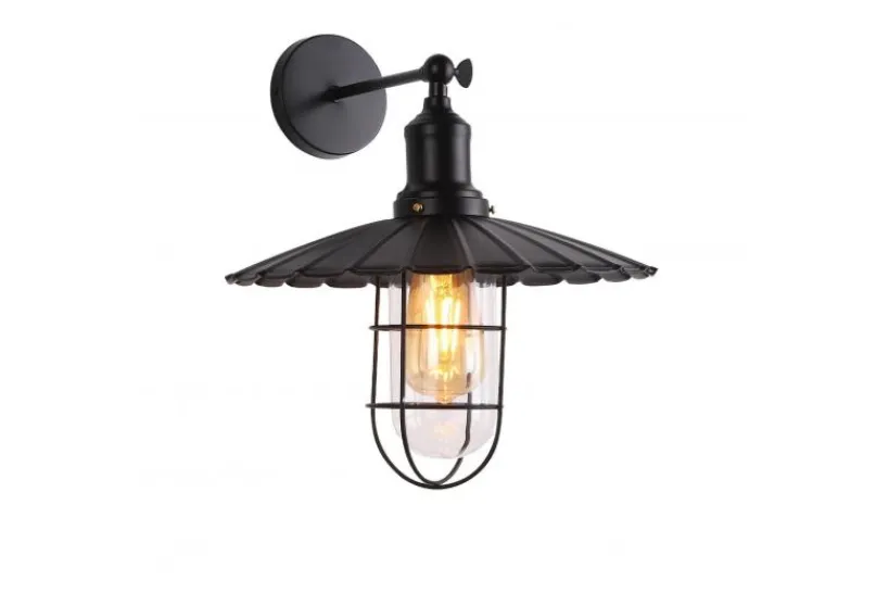 Arrediorg Applique lampada da parete stile industriale vintage LATARO