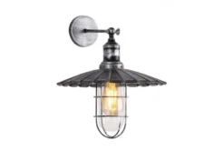 Arrediorg Applique lampada da parete stile industriale vintage LATARO Antico