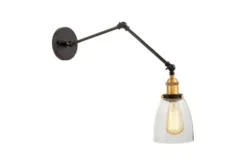 Arrediorg Applique lampada da parete stile industriale vintage BARTON W2