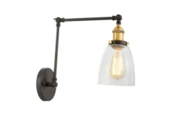 Arrediorg Applique lampada da parete stile industriale vintage BARTON W2