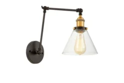 Arrediorg Applique lampada da parete stile industriale vintage HARTON W2