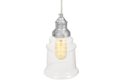 Arrediorg Applique moderna vetro trasparente MOLETTI W1