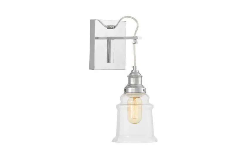 Arrediorg Applique moderna vetro trasparente MOLETTI W1