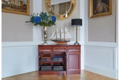 Arrediorg Armadietto 3 ante e 3 cassetti per ufficio o studio in stile classico PRESTIGE C635D