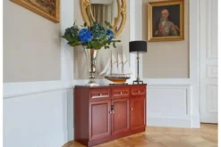 Arrediorg Armadietto 3 ante e 3 cassetti per ufficio o studio in stile classico PRESTIGE C635D