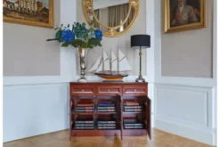 Arrediorg Armadietto 3 ante e 3 cassetti per ufficio o studio in stile classico PRESTIGE C635D