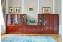 Arrediorg Armadietto 3 ante e 3 cassetti per ufficio o studio in stile classico PRESTIGE C635D
