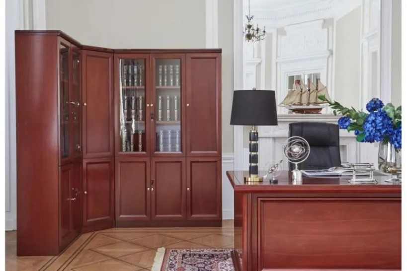 Arrediorg Armadio 3 ante per ufficio o studio in stile classico PRESTIGE C630A