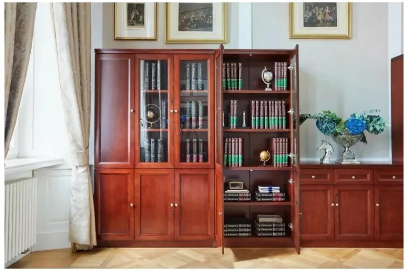 Arrediorg Armadio 2 ante per ufficio o studio in stile classico PRESTIGE C620A