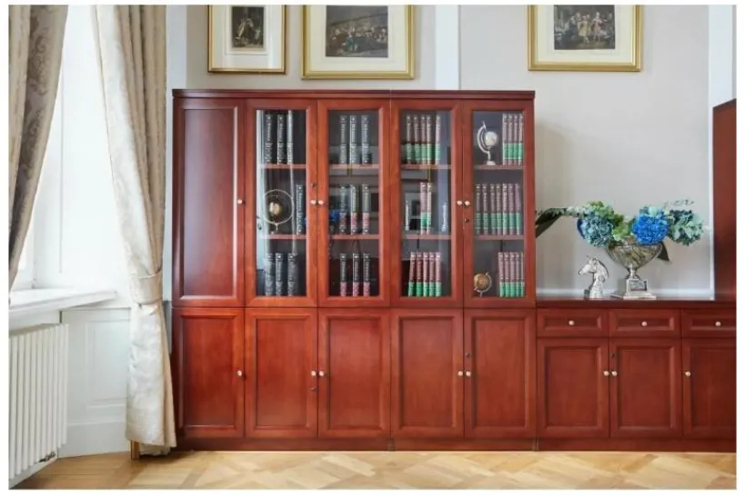 Arrediorg Armadio 2 ante per ufficio o studio in stile classico PRESTIGE C620A