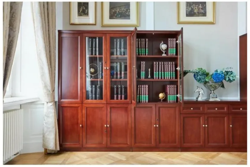Arrediorg Armadio 2 ante per ufficio o studio in stile classico PRESTIGE C620A