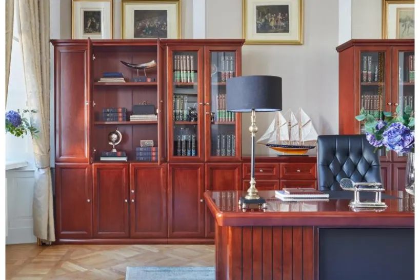 Arrediorg Armadio 3 ante per ufficio o studio in stile classico PRESTIGE C730B