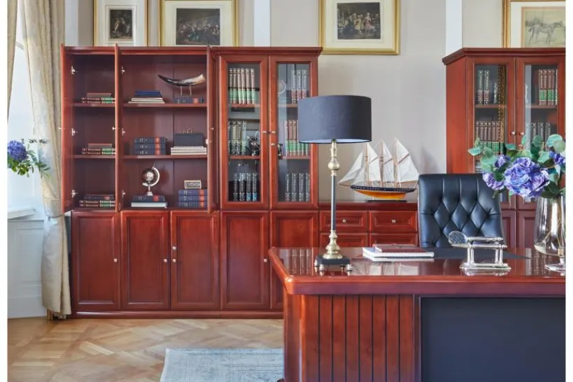 Arrediorg Armadio 3 ante per ufficio o studio in stile classico PRESTIGE C730B