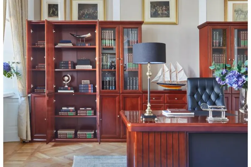 Arrediorg Armadio 3 ante per ufficio o studio in stile classico PRESTIGE C730B