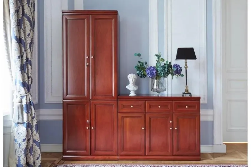 Arrediorg Armadio 2 ante per ufficio stile classico PRESTIGE C720B