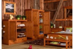 Arrediorg Armadio basso shabby toscano legno massello