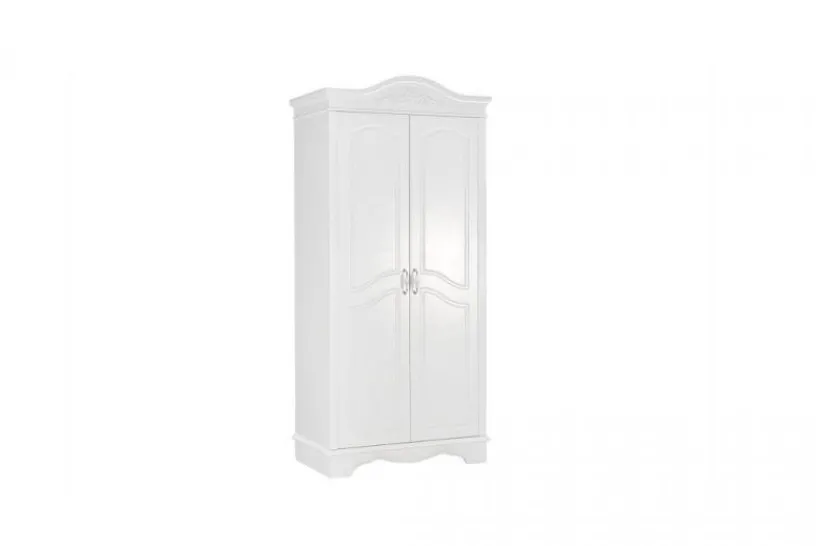 Arrediorg Armadio provenzale 2 ante legno bianco Princess 806B