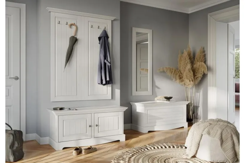 Arrediorg Cassapanca shabby chic pino massello