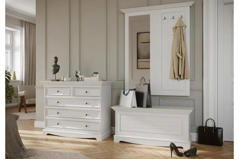 Arrediorg Cassapanca shabby chic pino massello