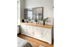 Arrediorg Cassettiera da ingresso legno massello di pino shabby country