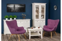 Arrediorg Cassettiera da ingresso shabby chic pino massello bianca