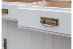 Arrediorg Cassettiera legno massello con 3 ante bianca toscano shabby