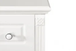 Arrediorg Cassettone provenzale 6 cassetti legno bianco PRINCESS 836-6A