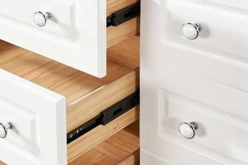 Arrediorg Cassettone provenzale 6 cassetti legno bianco PRINCESS 836-6A