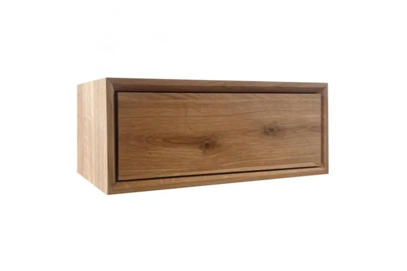 Arrediorg Comodino pensile design in rovere massello oliato naturale