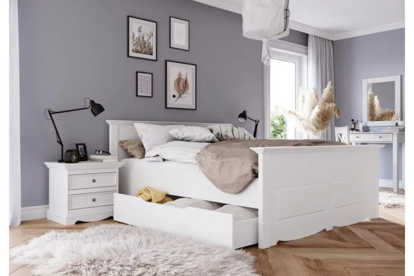 Arrediorg Comodino shabby chic pino massello